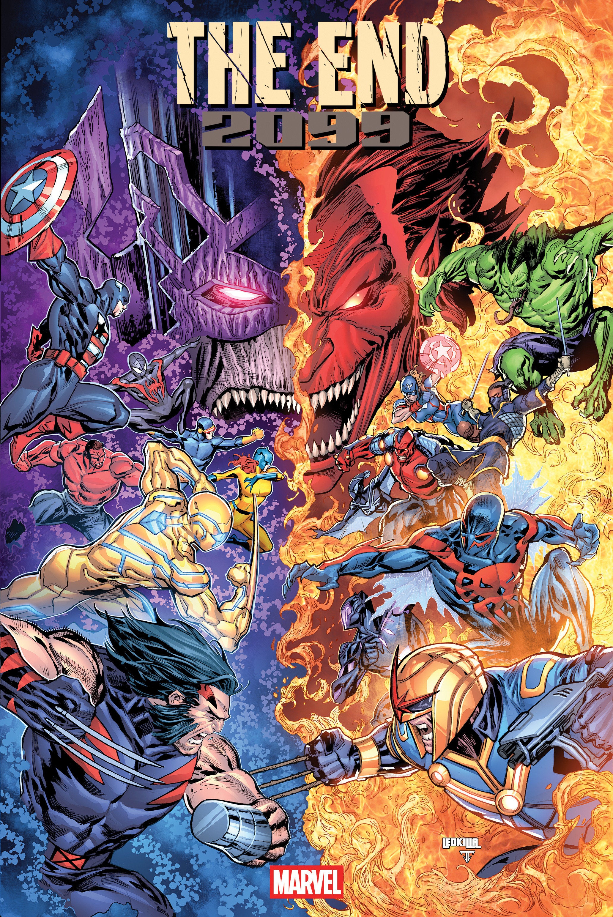 THE END 2099 #1 KEN LASHLEY BATTLE VARIANT
 FOC: 11/03/2025 / IN-STORE: 12/10/2025