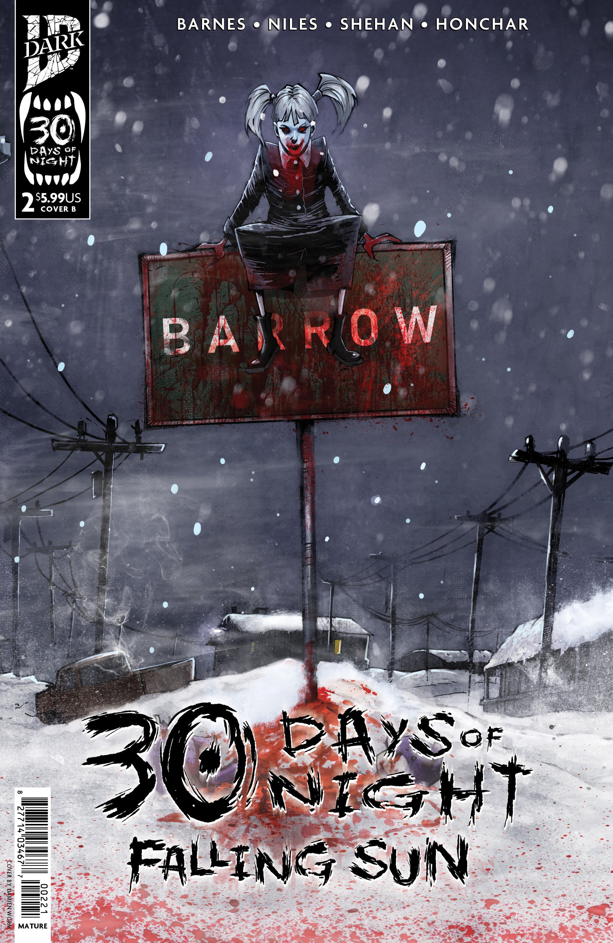 30 Days of Night: Falling Sun #2 Variant B (Damien Worm)
 FOC: 11/03/2025 / IN-STORE: 12/17/2025