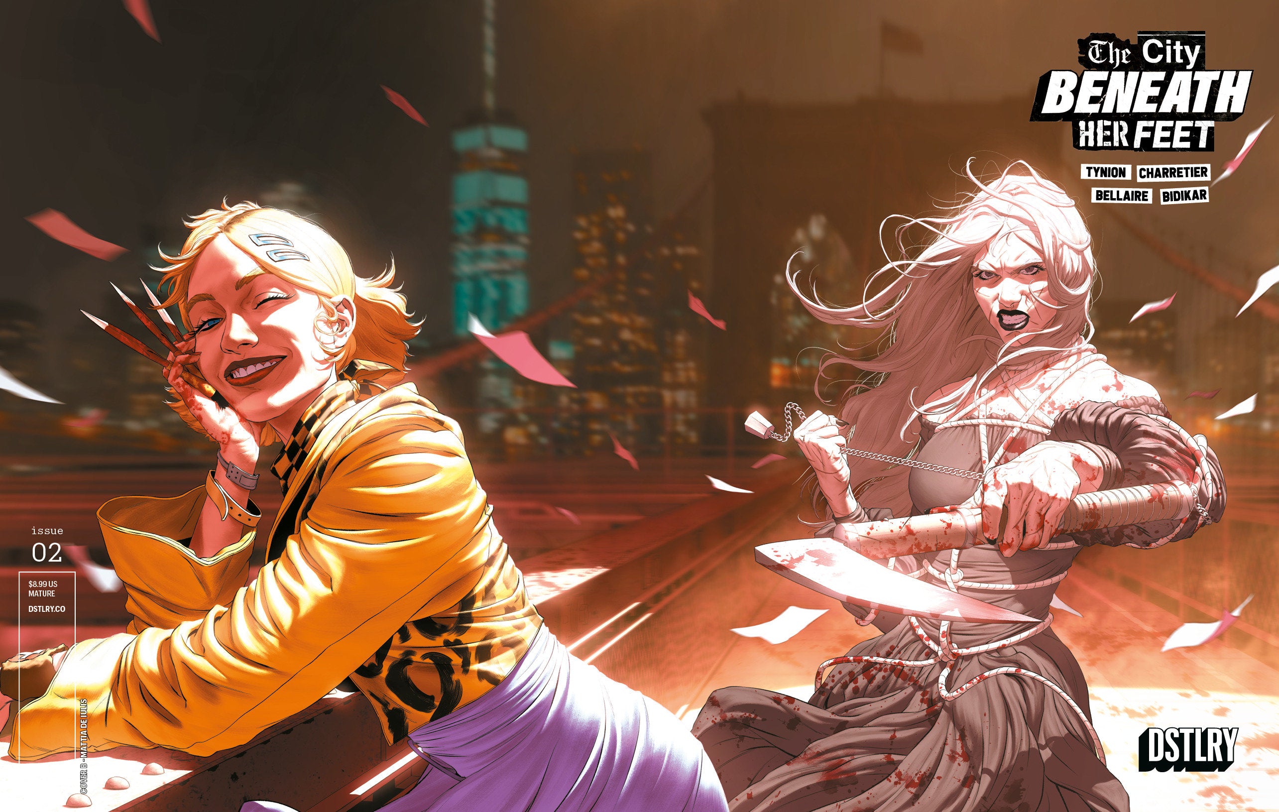 THE CITY BENEATH HER FEET #2 CVR B MATTIA DE IULIS VARIANT
 FOC: 09/22/2025 / IN-STORE: 11/12/2025