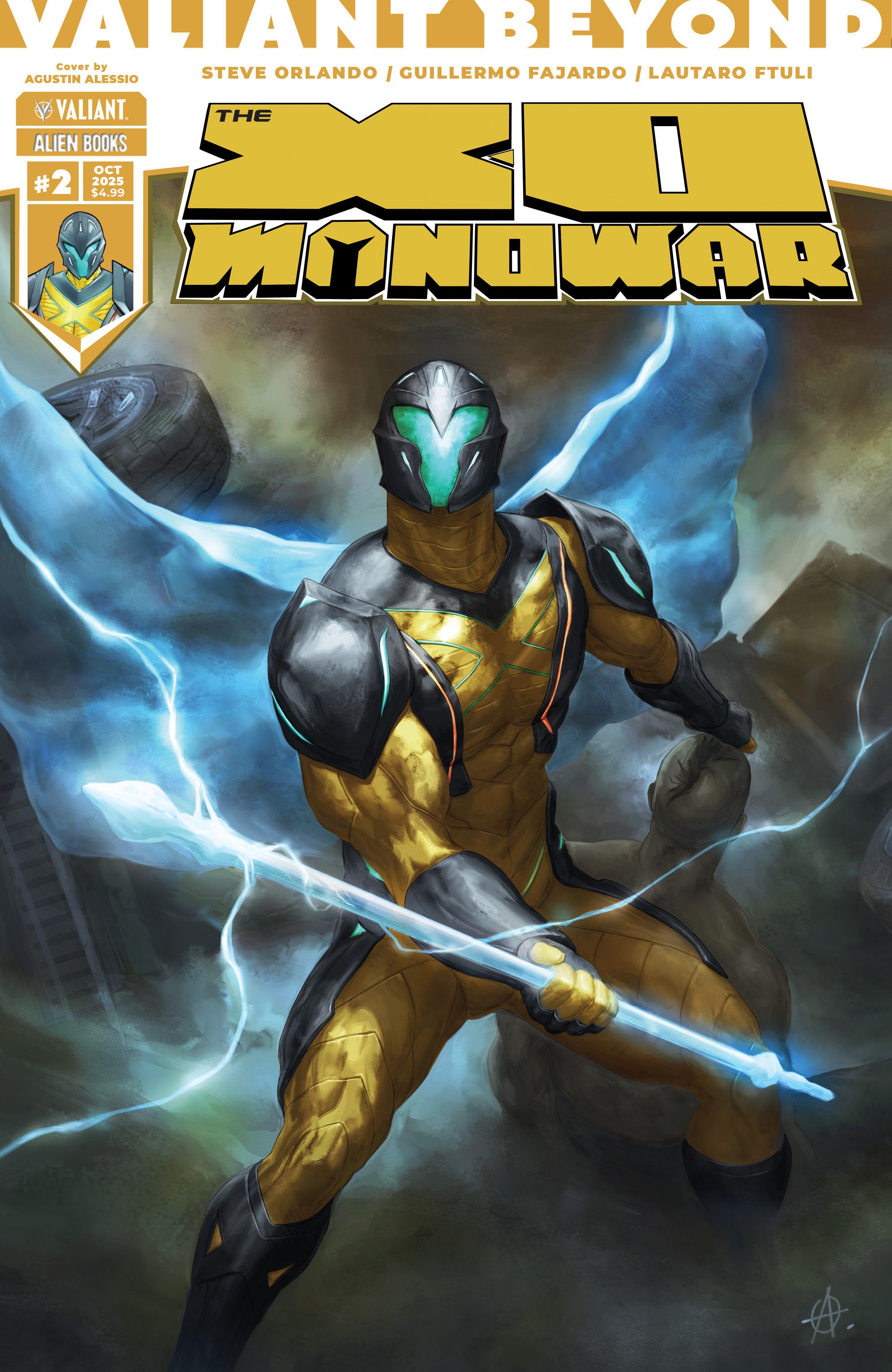 Valiant Beyond: The X-O Manowar #2 Cover A (Alessio)
 FOC: 09/22/2025 / IN-STORE: 10/29/2025
