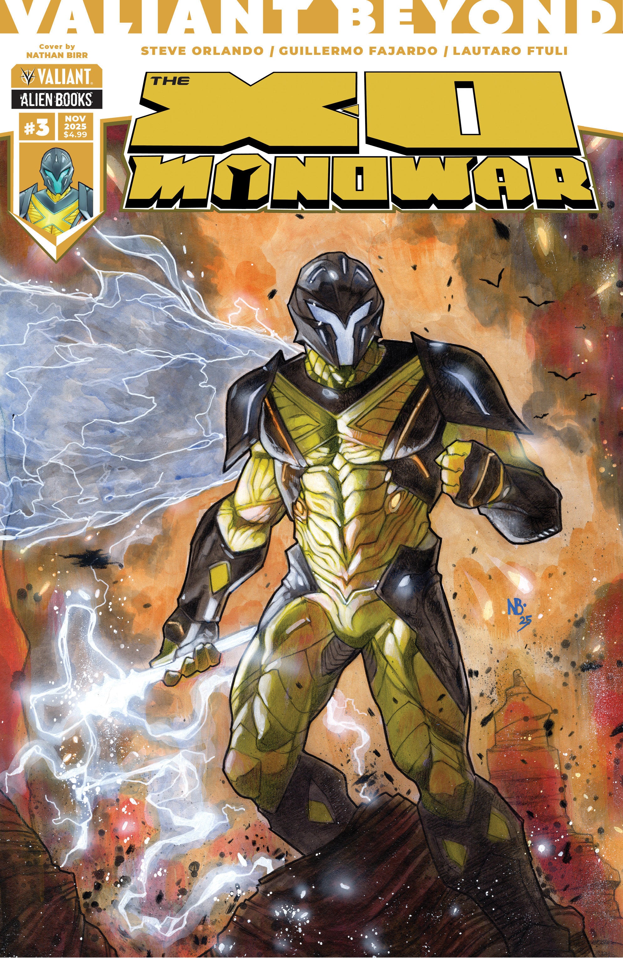 Valiant Beyond: The X-O Manowar #3 Cover A (Birr)
 FOC: 10/13/2025 / IN-STORE: 11/26/2025