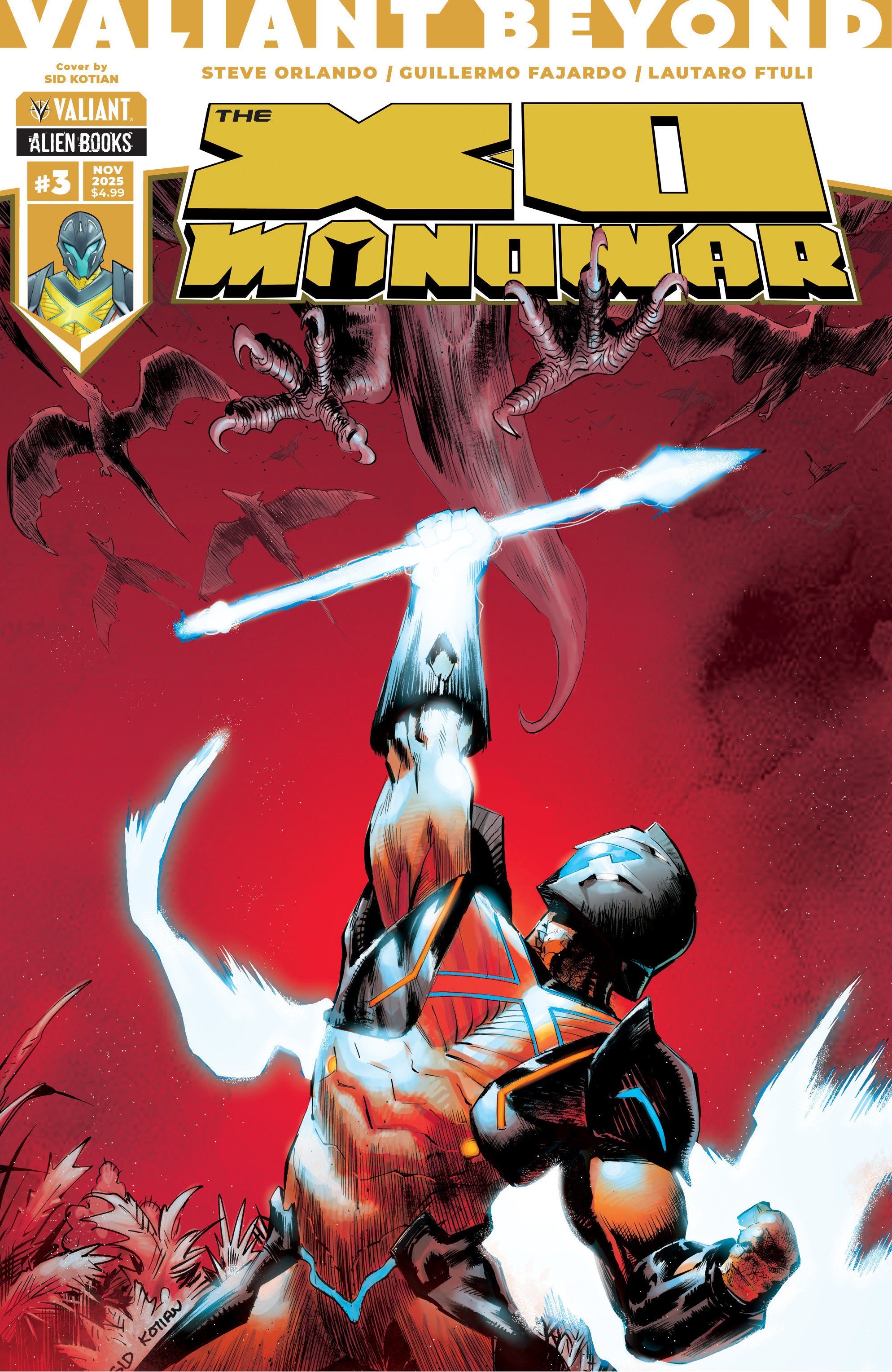 Valiant Beyond: The X-O Manowar #3 Variant C (Kotian)
 FOC: 10/13/2025 / IN-STORE: 11/26/2025