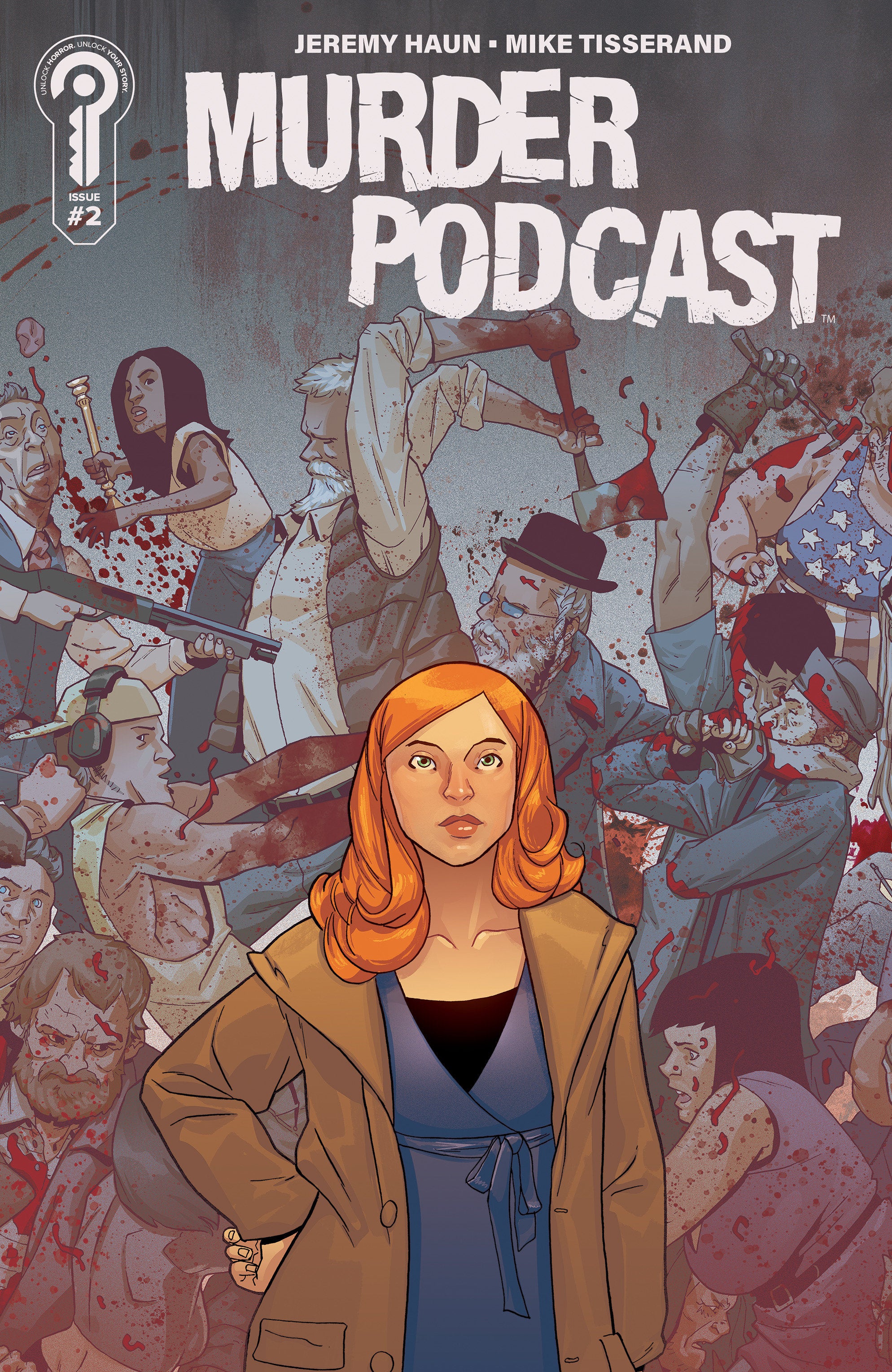 Murder Podcast #2 Connected Cover B Mike Tisserand
 FOC: 09/08/2025 / IN-STORE: 10/22/2025