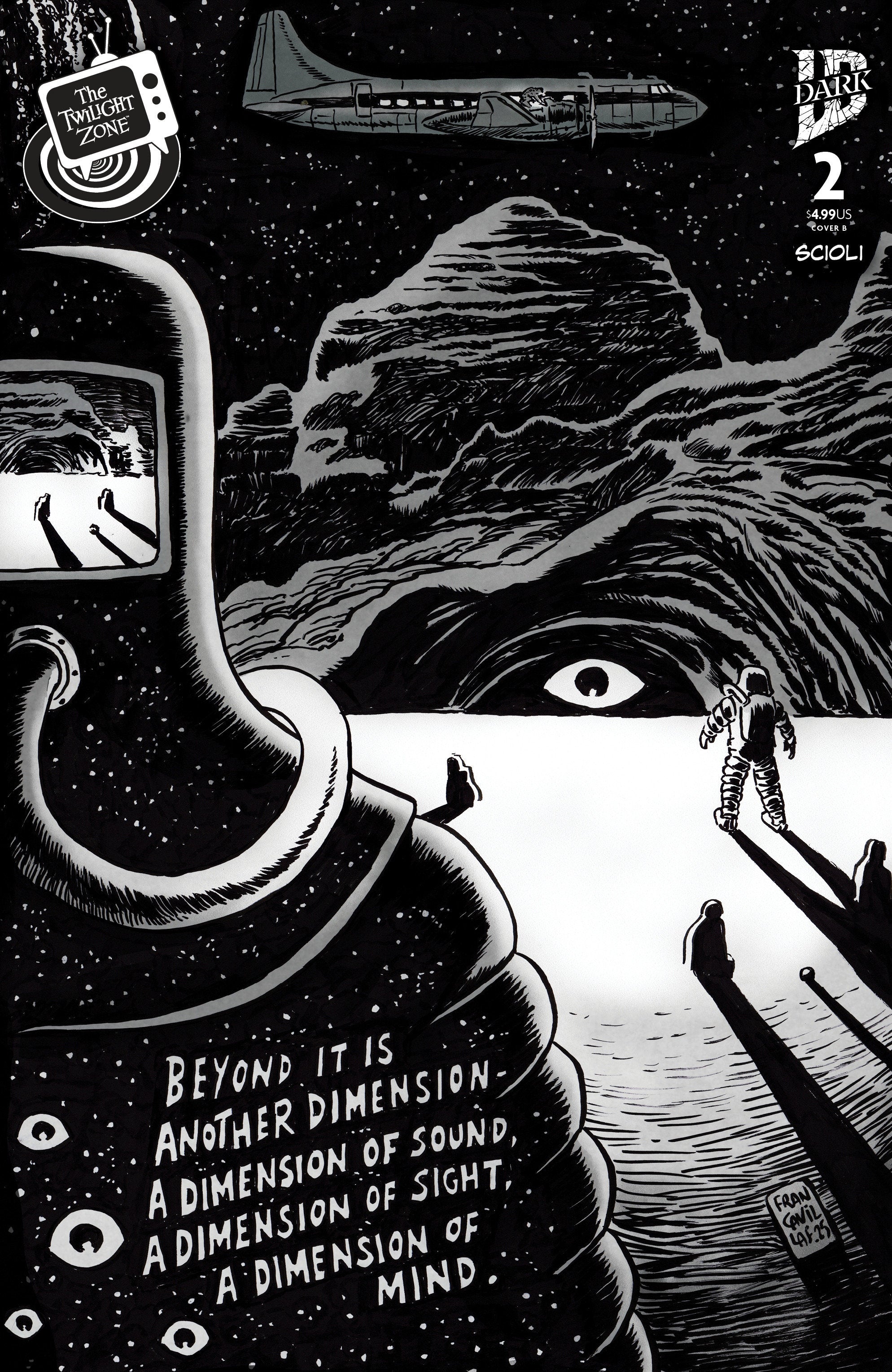 The Twilight Zone #2 Variant B (Francavilla Connecting Cover)
 FOC: 10/13/2025 / IN-STORE: 11/19/2025