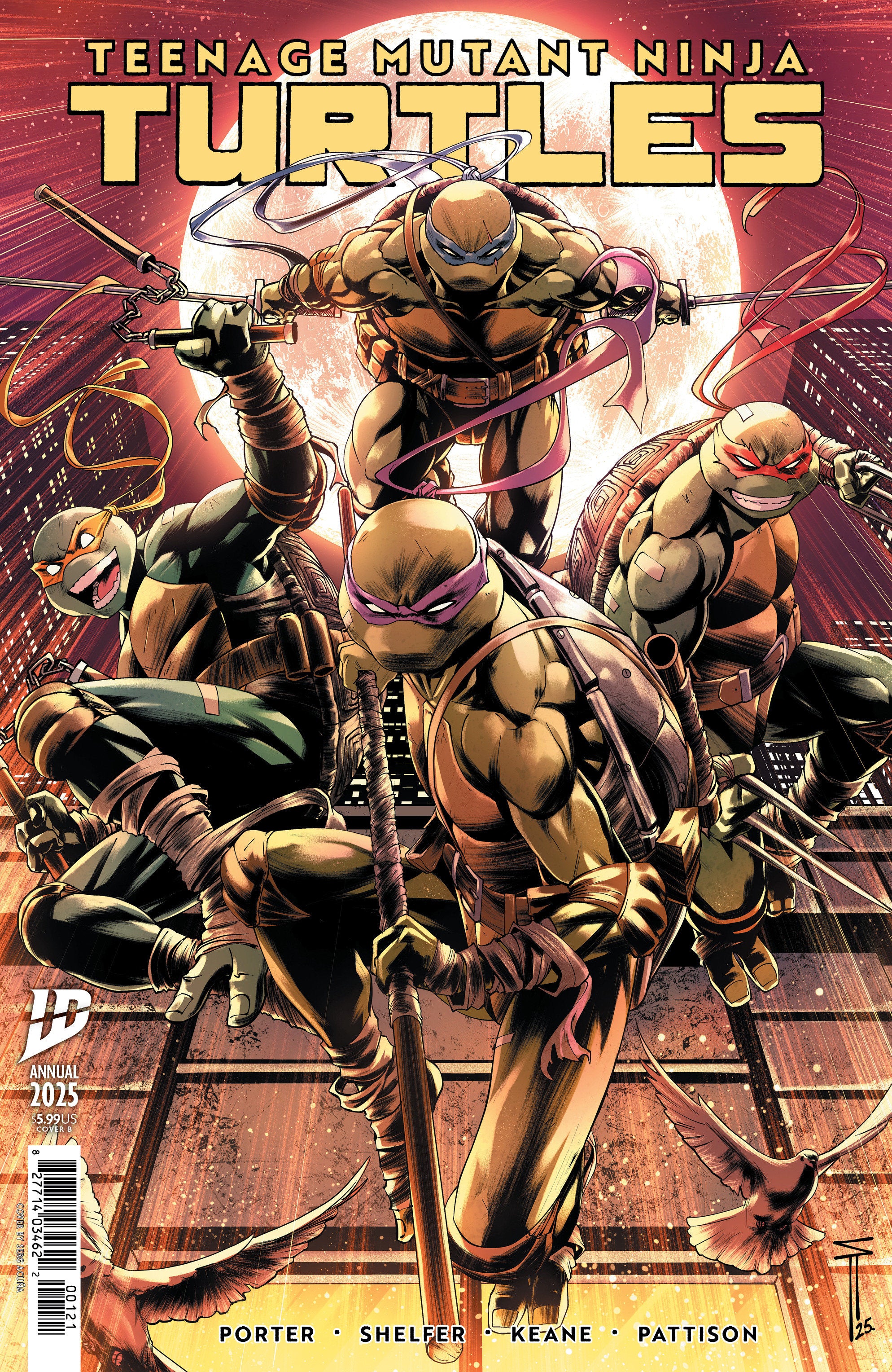 Teenage Mutant Ninja Turtles: Annual 2025 Variant B (Acu?)
 FOC: 09/22/2025 / IN-STORE: 10/29/2025