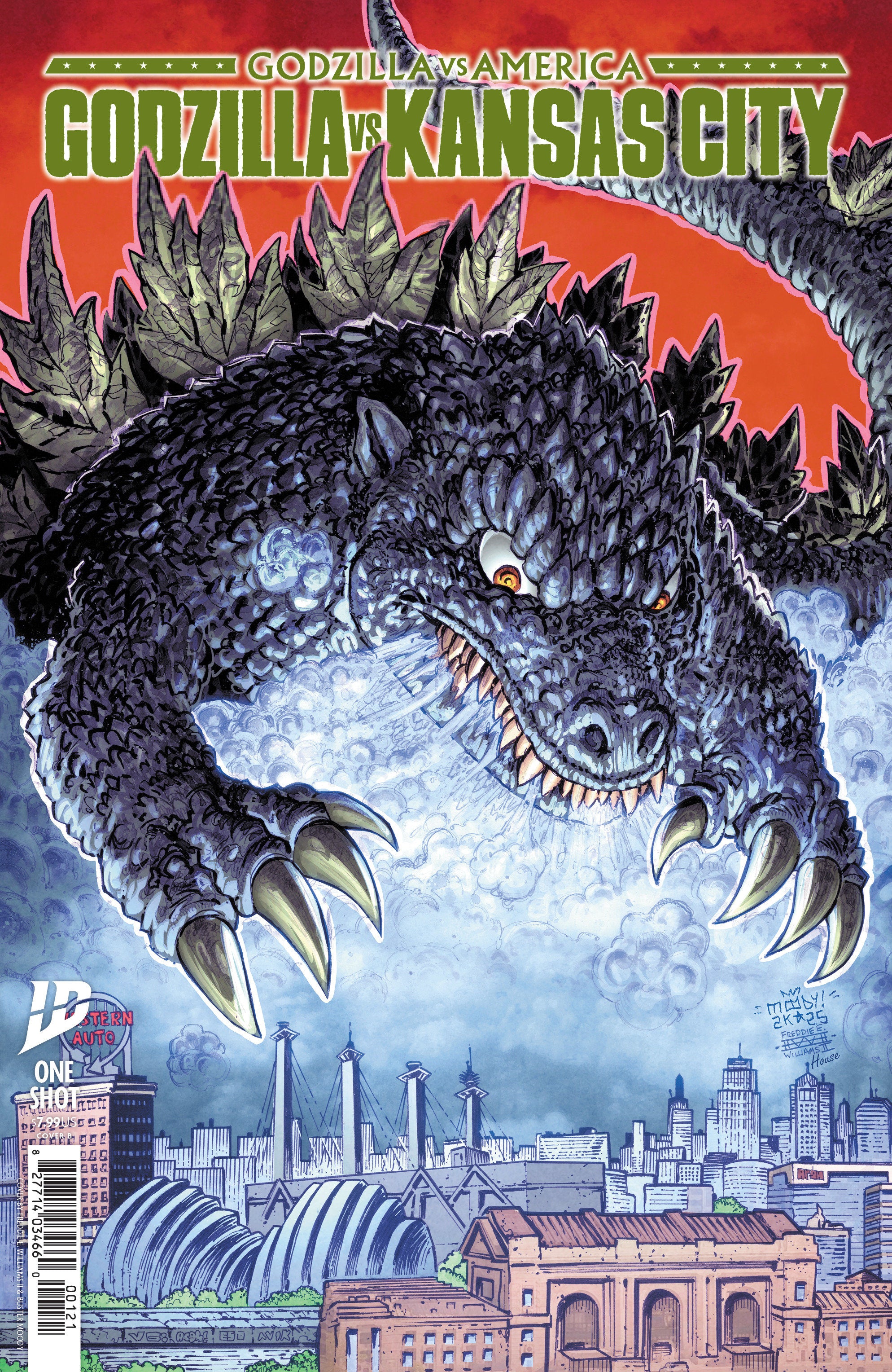 Godzilla Vs. America: Kansas City Variant B (Moody & Williams II)
 FOC: 09/22/2025 / IN-STORE: 10/29/2025