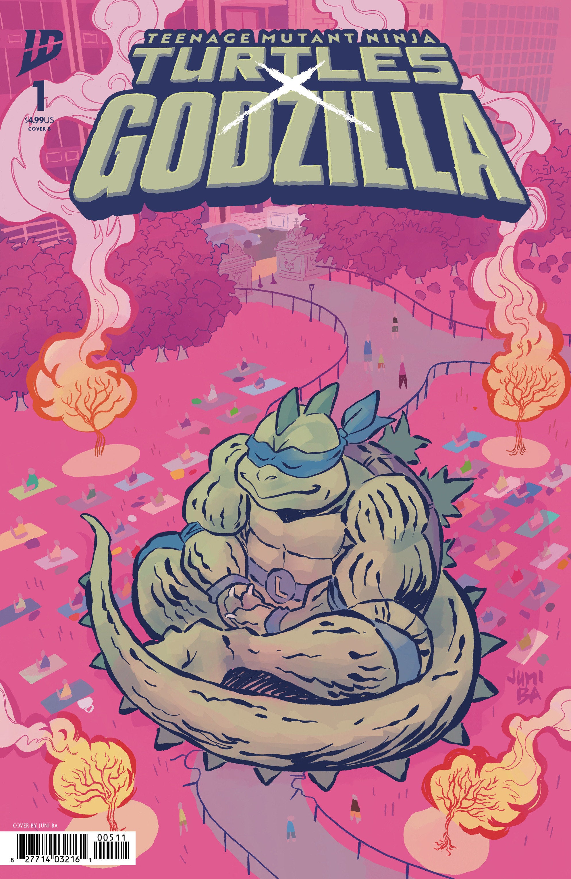 Teenage Mutant Ninja Turtles x Godzilla #1 Variant B (Ba)
 FOC: 10/06/2025 / IN-STORE: 11/12/2025