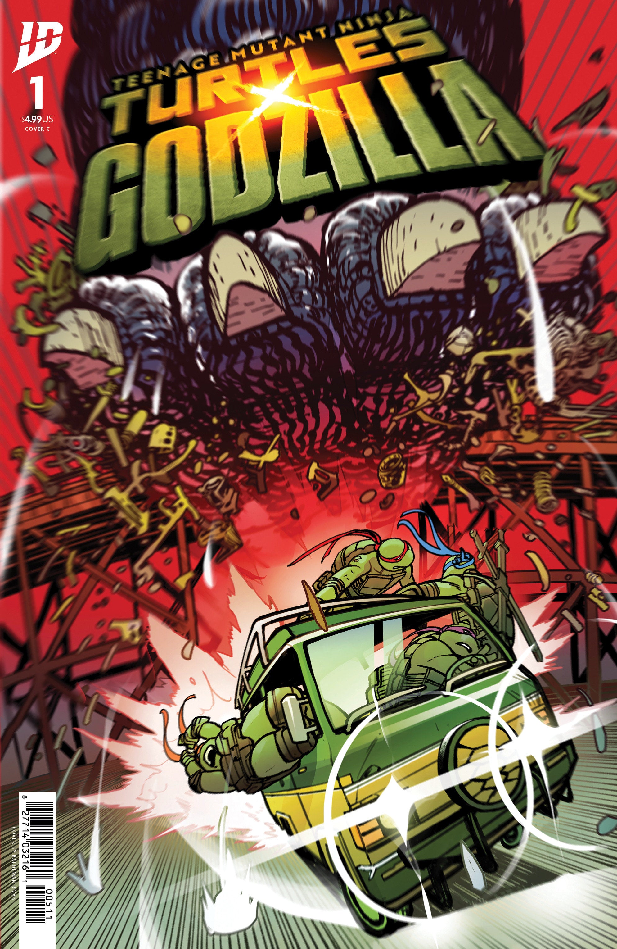 Teenage Mutant Ninja Turtles x Godzilla #1 Variant C (Rivas)
 FOC: 10/06/2025 / IN-STORE: 11/12/2025