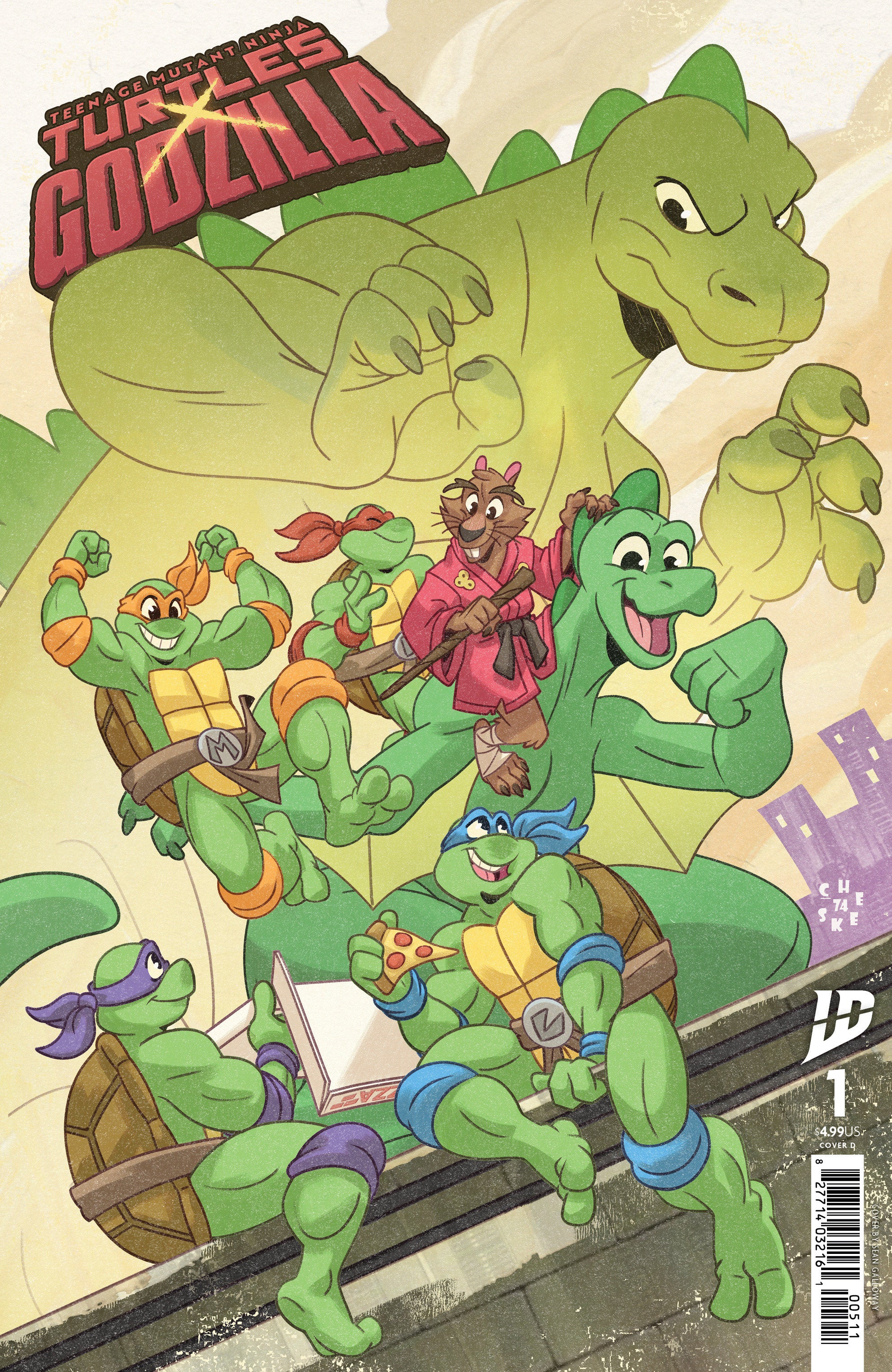 Teenage Mutant Ninja Turtles x Godzilla #1 Variant D (Galloway)
 FOC: 10/06/2025 / IN-STORE: 11/12/2025