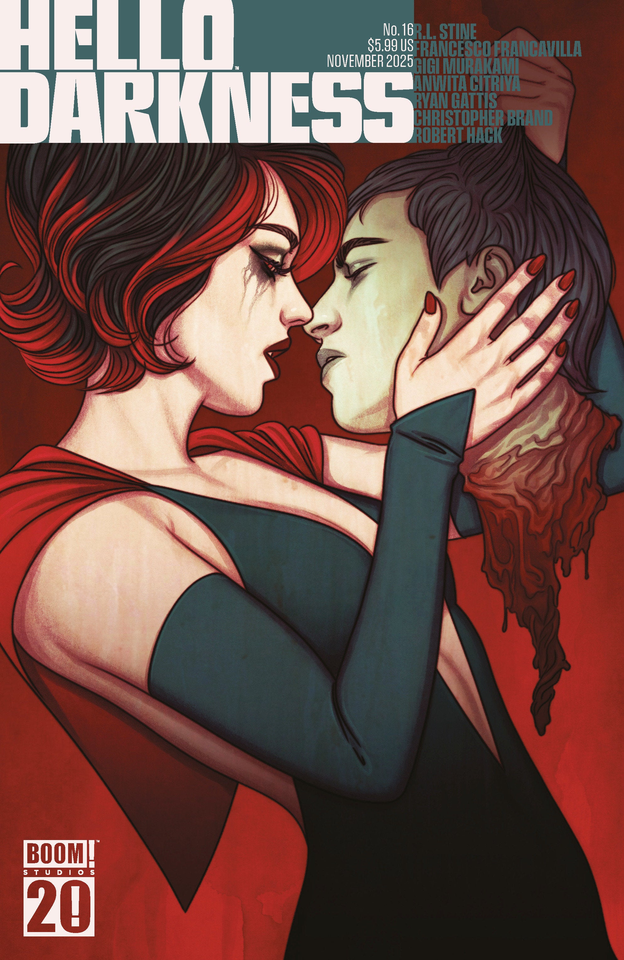 Hello Darkness #16 D BOOM 20th Anniversary Variant (Dressed, Frison)
 FOC: 10/13/2025 / IN-STORE: 11/19/2025
