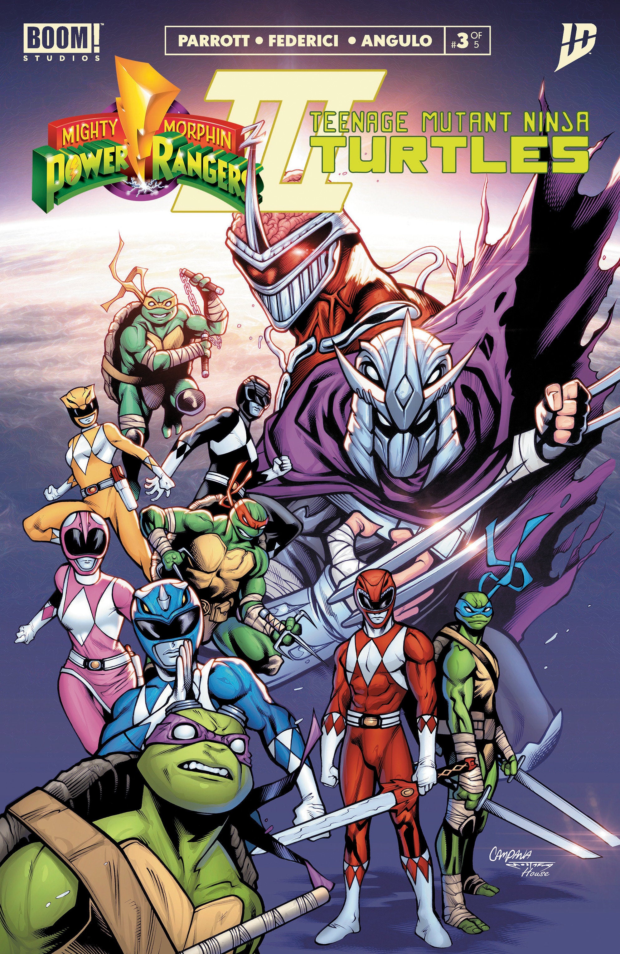 Mighty Morphin Power Rangers/Teenage Mutant Ninja Turtles III #3 J FOC Reveal Variant (Dressed, TBA)
 FOC: 10/13/2025 / IN-STORE: 11/19/2025