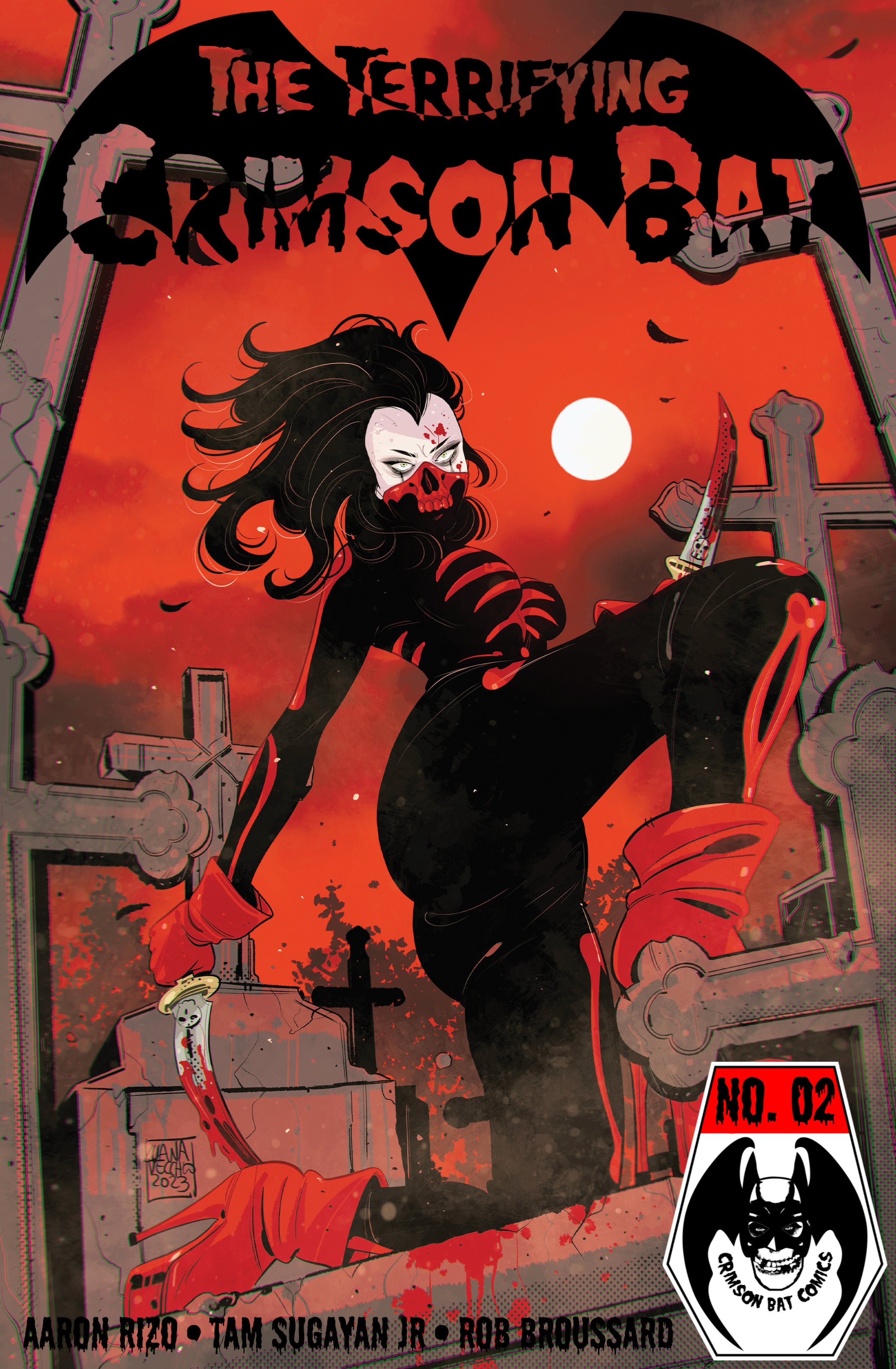 The Terrifying Crimson Bat #2 Variant (Luana Vecchio) PREORDER