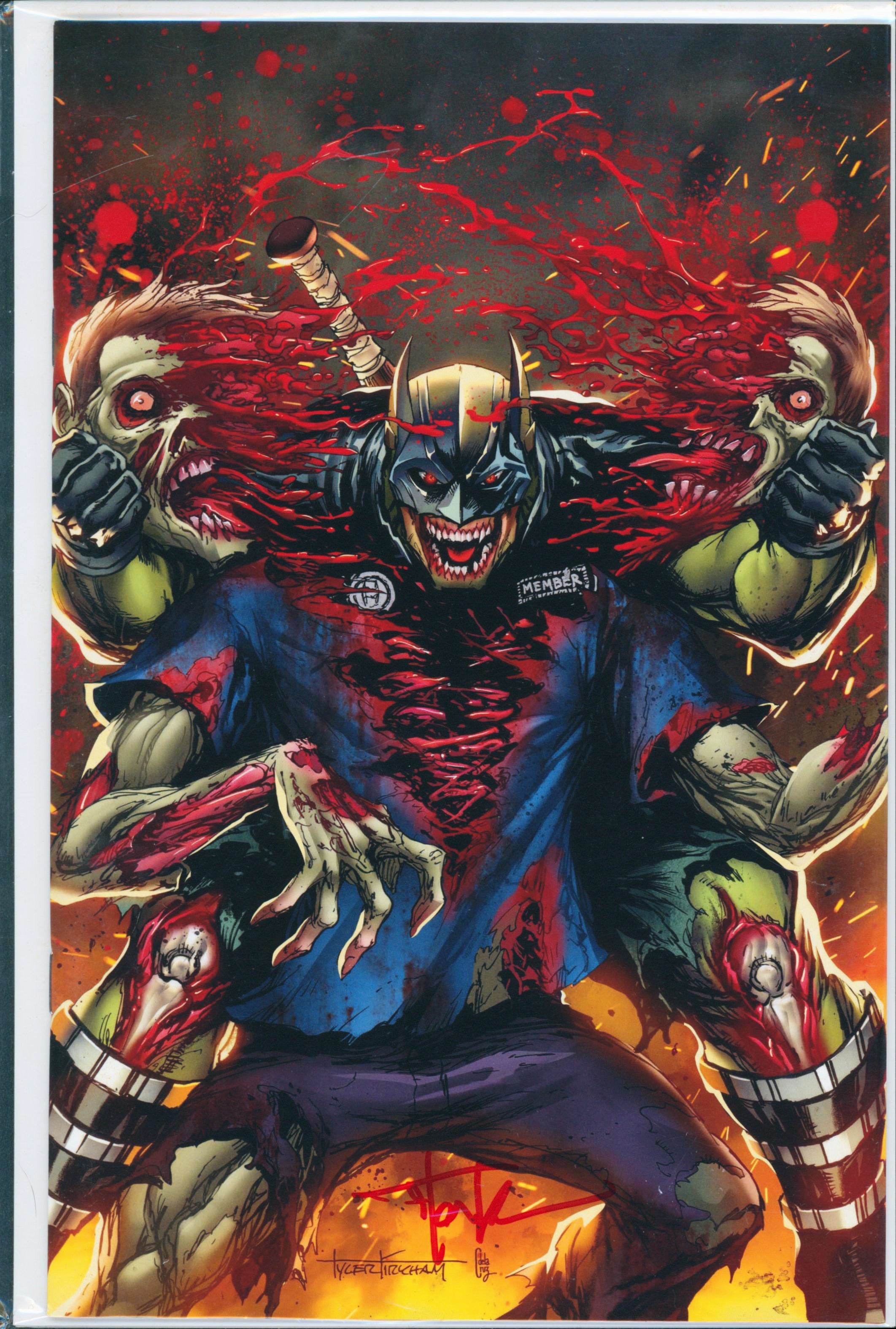 The Terrifying Crimson Bat #1 (ASM #238 Homage Full Color Virgin Variant by Tyler Kirkham) SIGNED BY TYLER KIRKHAM